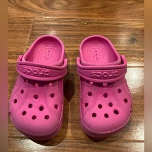 Crocs Iconic Comfort Classic Clogs toddler Girls Size  C9 Pink